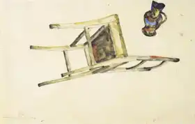 Schiele, Egon: The organic movement of the chair and pitcher