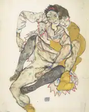 Schiele, Egon: Seated couple