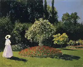 Monet, Claude: Jeanne Marie Lecadre in the garden