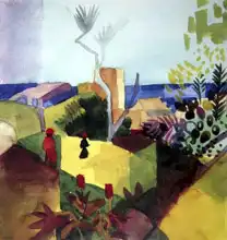Macke, August: Landscape by the sea