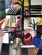 Macke, August: Man with a donkey