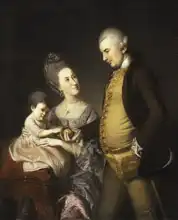 Peale, Charles Willson: Portrait of John and Elizabeth Lloyd Cadwalader and their daughter Anne