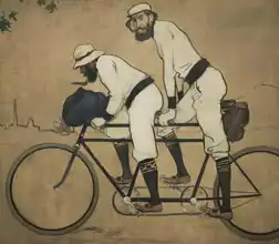 Casas, Ramon: Ramon Casas and Pere Romeu on a Tandem