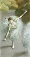 Degas, Edgar: Dancer in green