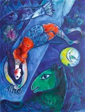 Chagall, Marc: Blue Circus