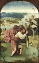 Bosch, Hieronymus: St. Christopher carries the baby Jesus Christ