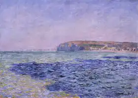 Monet, Claude: Shadows on the sea cliffs at Pourville