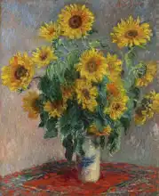 Monet, Claude: Still life with sunflowers