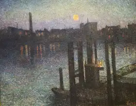 Luce, Maximilien: Port of London night