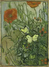 Gogh, Vincent van: Butterflies and poppies