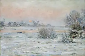 Monet, Claude: Winter sun in Lavacourt