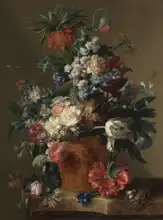 Huysum, Jan van: Vase of flowers