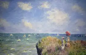 Monet, Claude: The cliffs at Pourville
