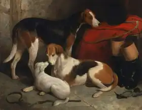 Barraud, William: Foxhound with a terrier