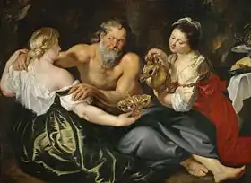 Rubens, Peter Paul: Lot and daughters