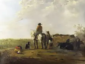 Cuyp, Aelbert: Landscape with rider and herdsmen