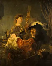 Rembrandt, van Rijn: Sinful Son in a Shouting House (self-portrait with wife Saskia)