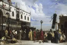 Hesse, Alexandre Jean B.: Funeral honors Tiziano (Venice during the plague 1576)