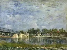 Sisley, Alfred: Bridge at Saint Mammes