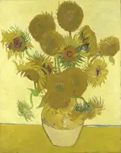 Gogh, Vincent van: Sunflower on yellow background