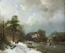 Koekkoek, Barend Cornelis: Winter Landscape, Netherlands
