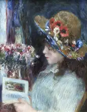 Renoir, Auguste: Girl with a book