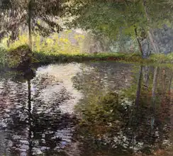 Monet, Claude: Lake in Montgeron