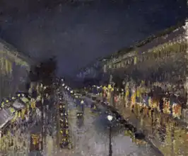Pissarro, Camille: Boulevard Montmartre Night