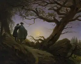 Friedrich, Caspar David: Two men meditating in the month of