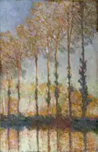 Monet, Claude: Poplars on the banks of the River Epte