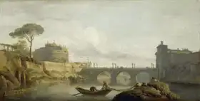 Vernet, Claude Joseph: Bridge and chateau Sant Angelo Rome