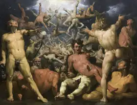 Haarlem, Cornelis van: The fall of the Titans