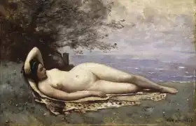 Corot, J. B. Camille: Nude by the sea