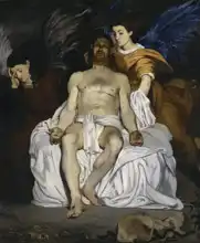 Manet, Edouard: Dead Jesus with angels