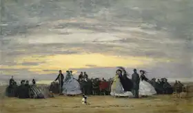 Boudin, Eugene Louis: Beach at Villerville