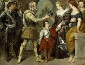 Delacroix, Eugene: Henry IV. grants regency Marie de Medici