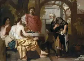 Lairesse, Gerard de: Abraham receives the Angelus