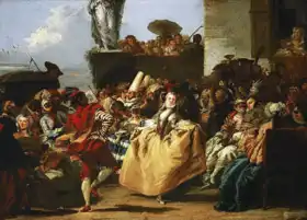 Tiepolo, Giovanni Domenico: Carnival scene (minuet)