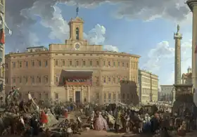 Panini, Giovanni Paolo: Lottery in Piazza di Montecitorio