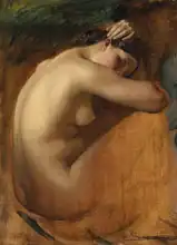Lehmann, Henri: Study of the female nude