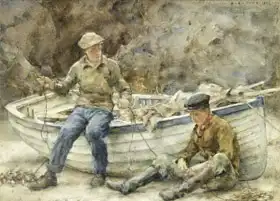 Tuke, Henry Scott: Unraveling rope