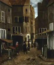 Vrel, Jacobus: Street scene