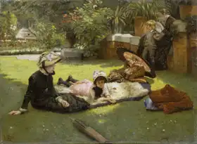 Tissot, James Joseph: In the garden