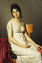 David, Jacques-Louis: Portrait of a young woman in white