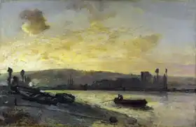 Jongkind, Johan: River scene