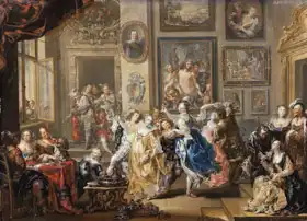 Platzer, Johann Georg: The dance scene in the palace
