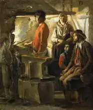 Le Nain, Antoine Louis: Blacksmith anvil ago