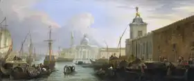 Carlevarijs, Luca: Bacino, Venice, Dogana and a distant view of the Isola di San Giorgio