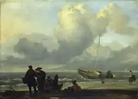 Bakhuizen, Ludolf: Beach scene with fishermen