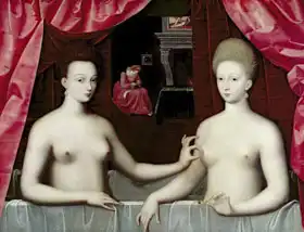 Unknown: Gabrielle Estree and one of her sisters